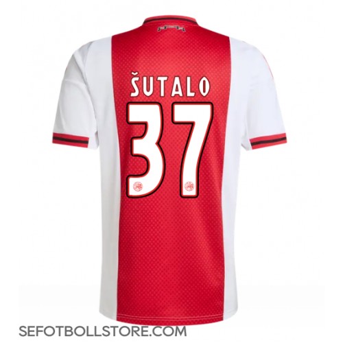 Ajax Josip Sutalo #37 Replika Hemmatröja 2025-26 Kortärmad Ajax Josip Sutalo #37 Replika Hemmatröja 2025-26 Kortärmad